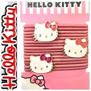 Hello Kitty Logo-Shaped Slim Hair‎ Ties